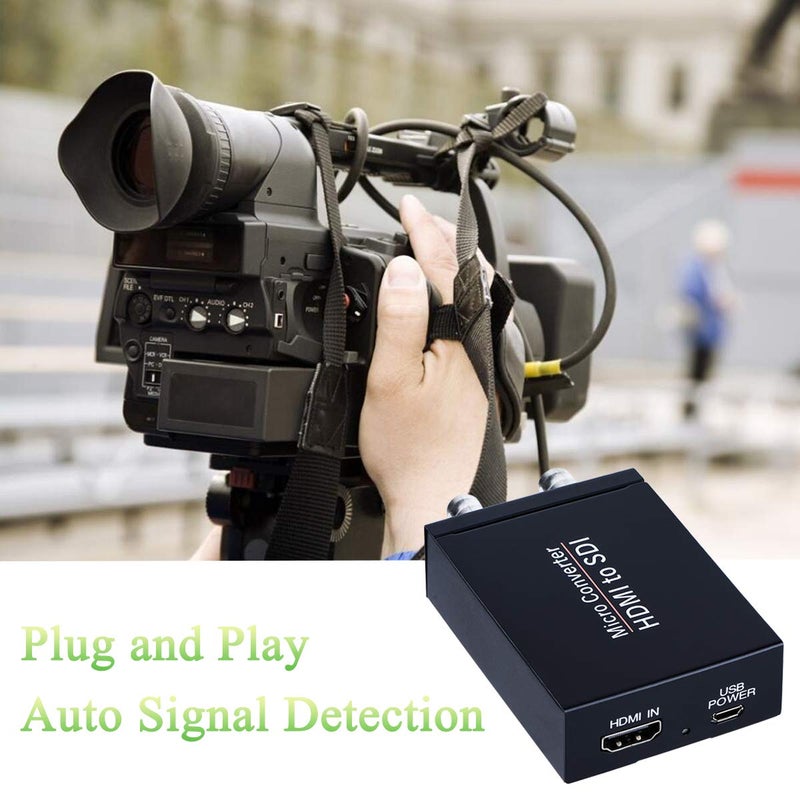 ENBUER HDMI to SDI Converter, HDMI in Two SDI Output SD HD 3G-SDI Video Adapter Auto Format Detection Video Converter Stereo Audio Embedder for Camera - Image 5